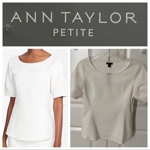 NWT 00P Sculpted Top in Winter White